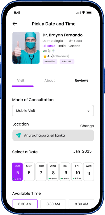 Instant Matching with Vet interface